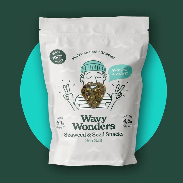 Wavy Wonders - Wholesale Puffed Snack - Seaweed & Seed Snacks - Sea Salt0