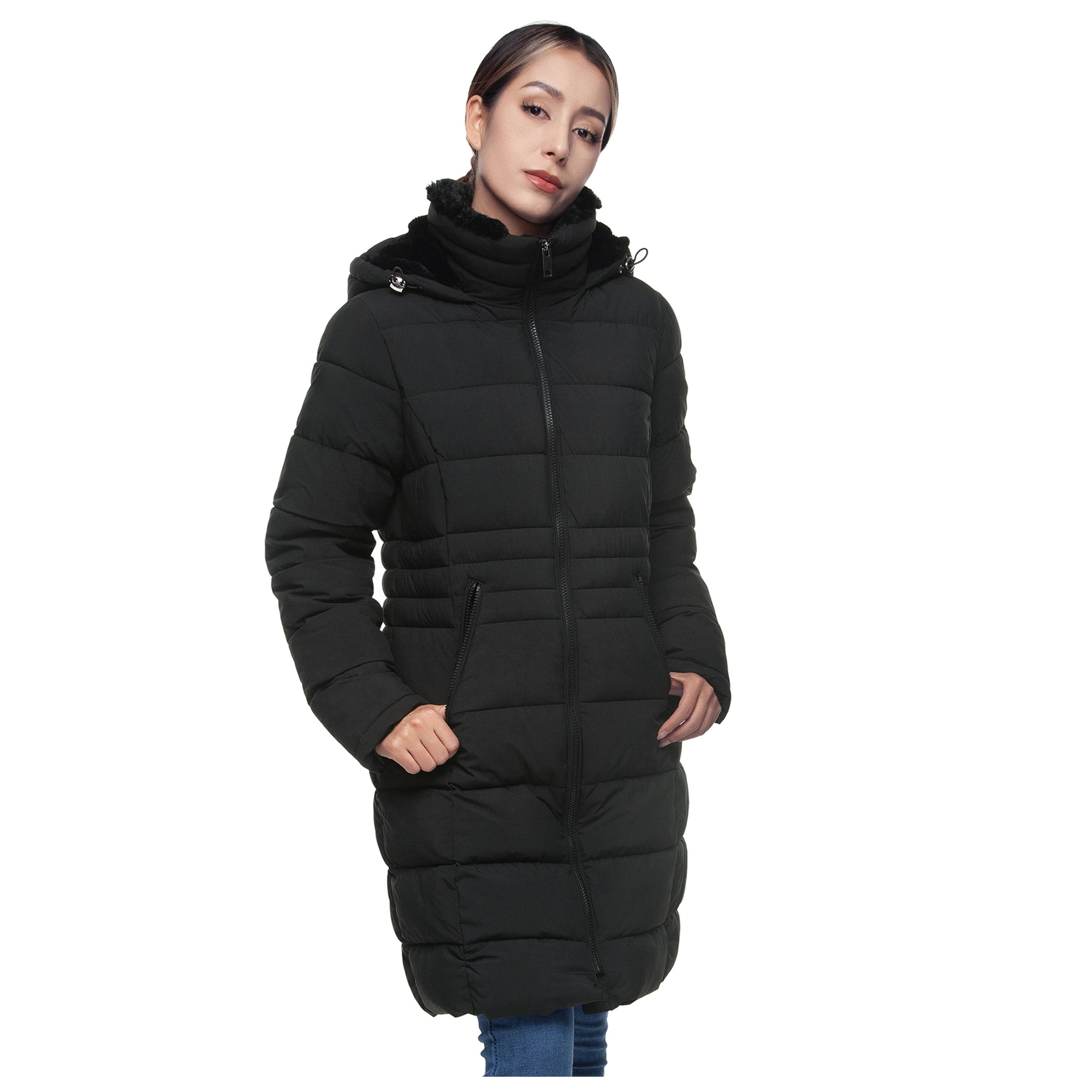 Rokka & Rolla - Wholesale Coat - Women's - Women's Heavy Long Winter Coat Parka Jacket17