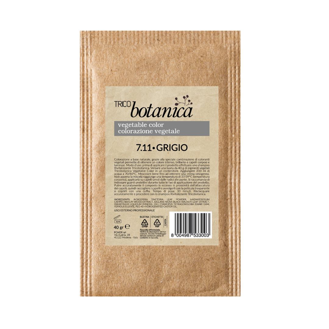 Trico Botanica – Großhandel Haarfärbemittel – Trichobotanica - Pflanzliche Haarfarbe 40 g - Grau0