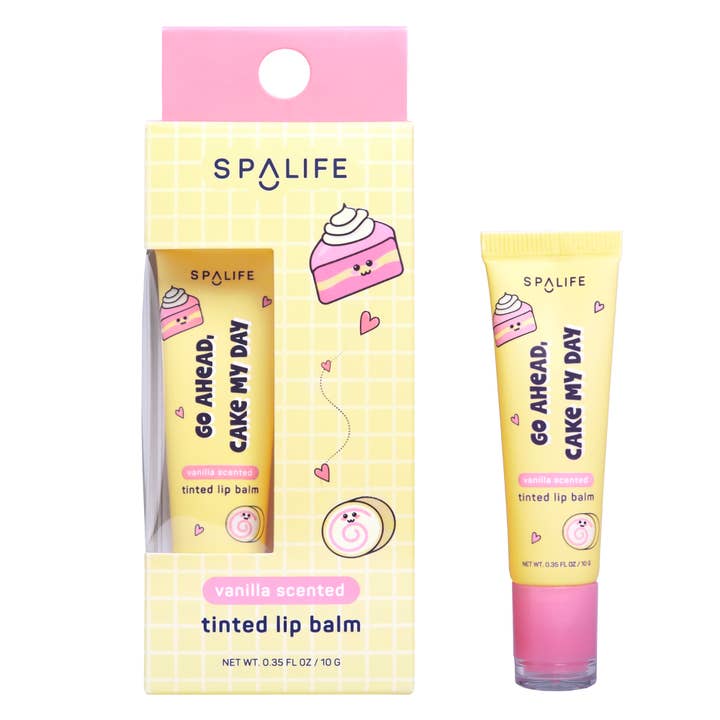 My Spa Life - Wholesale Lip Gloss - Go Ahead, Cake My Day Tinted Lip Balm (Vanilla Scented)