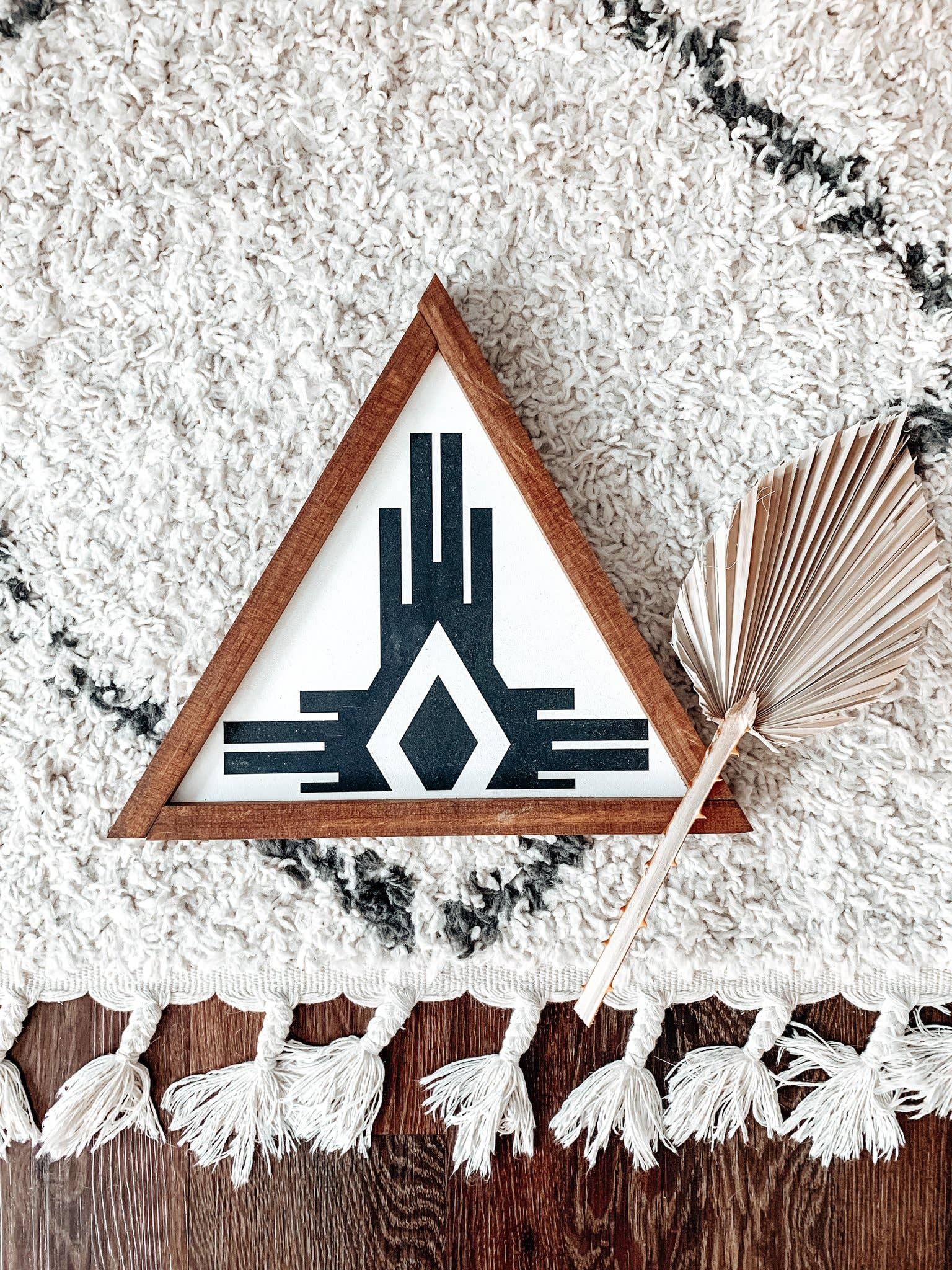 House Of Tri – wholesale Skylt – Sydvästra Tri (Vit) | Boho Accent Träskylt1