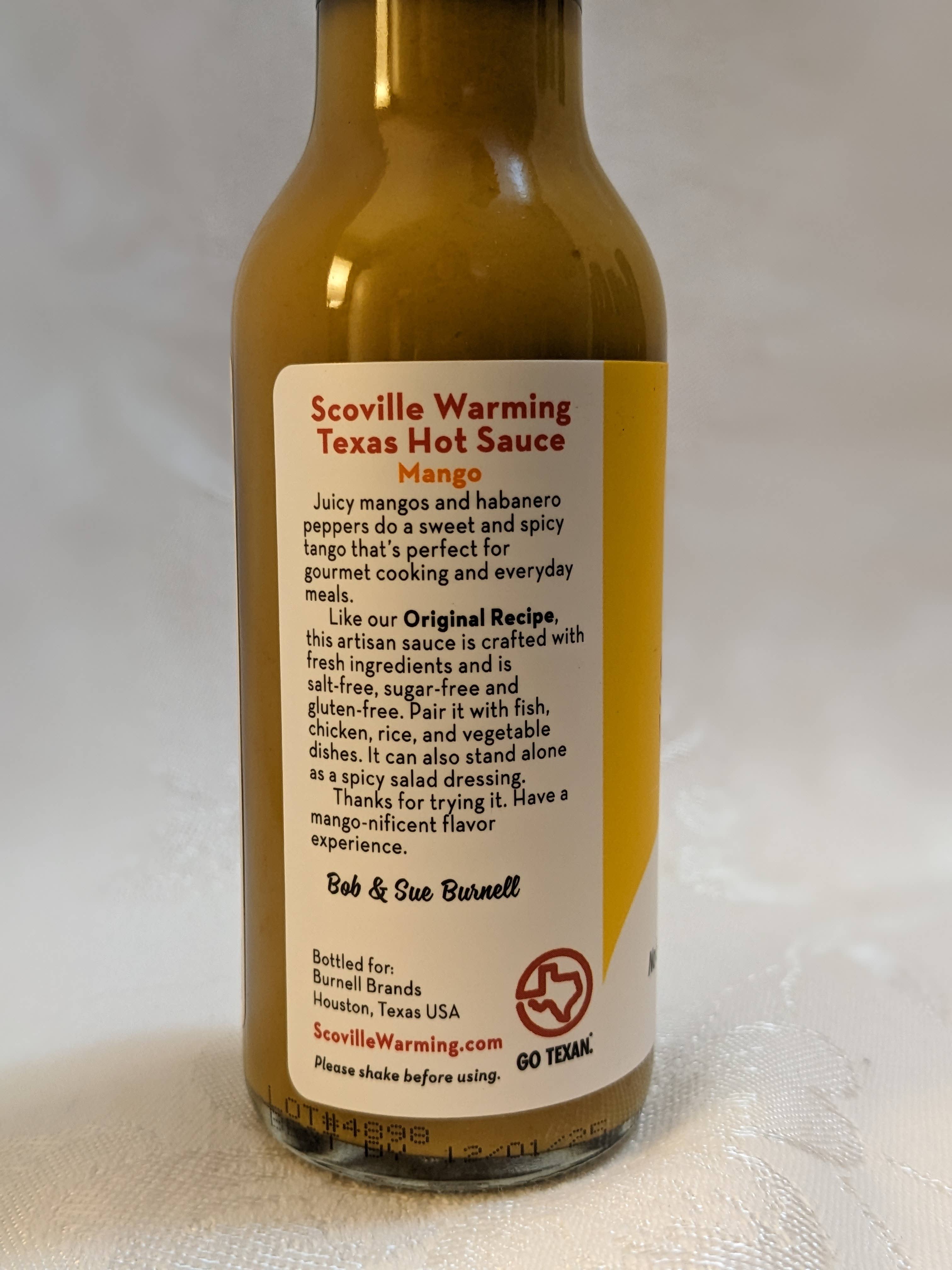 Scoville Warming - Wholesale Hot Sauce - Scoville Warming Texas Hot Sauce Mango2