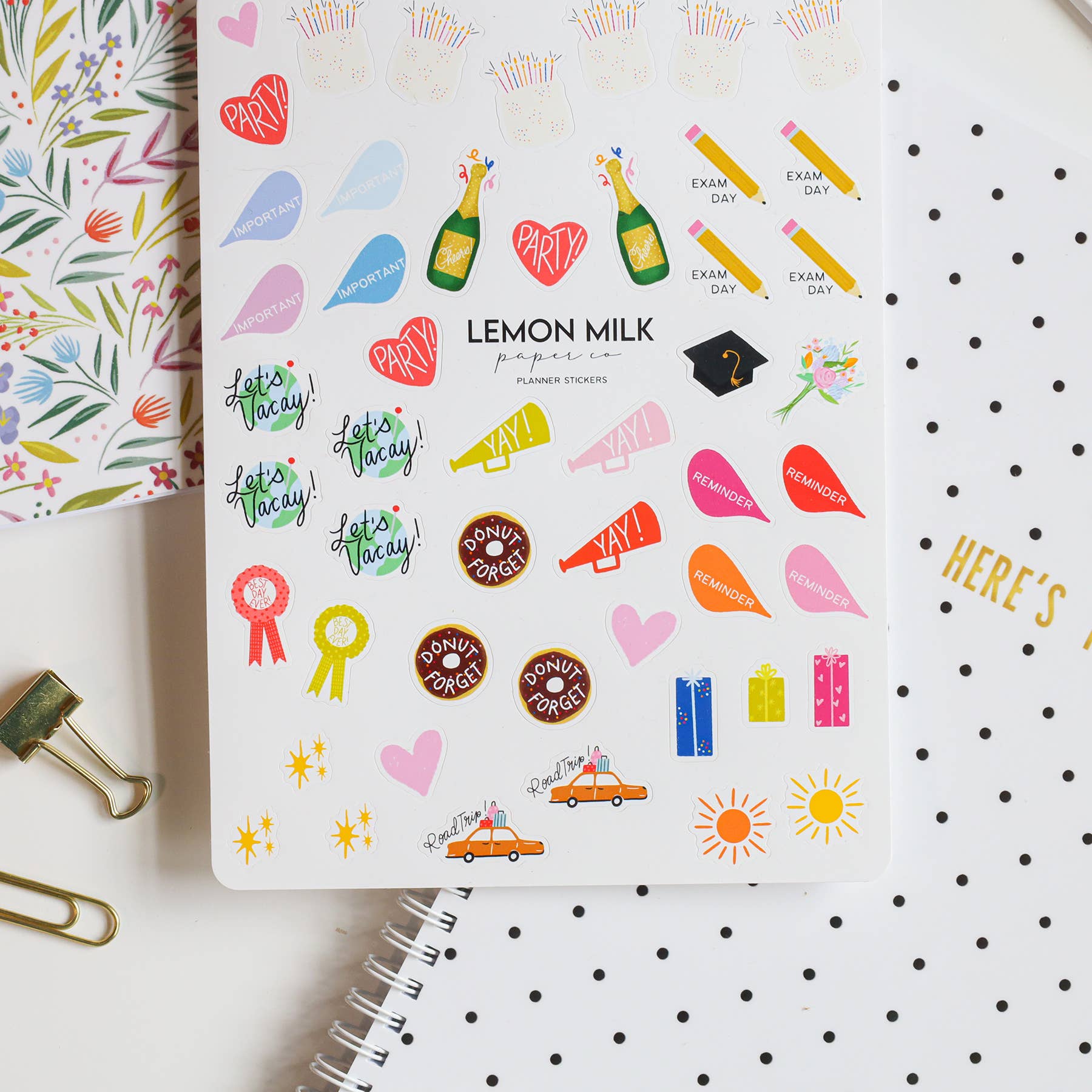 Lemon Milk Paper Co - Wholesale Sticker - Planner stickers2