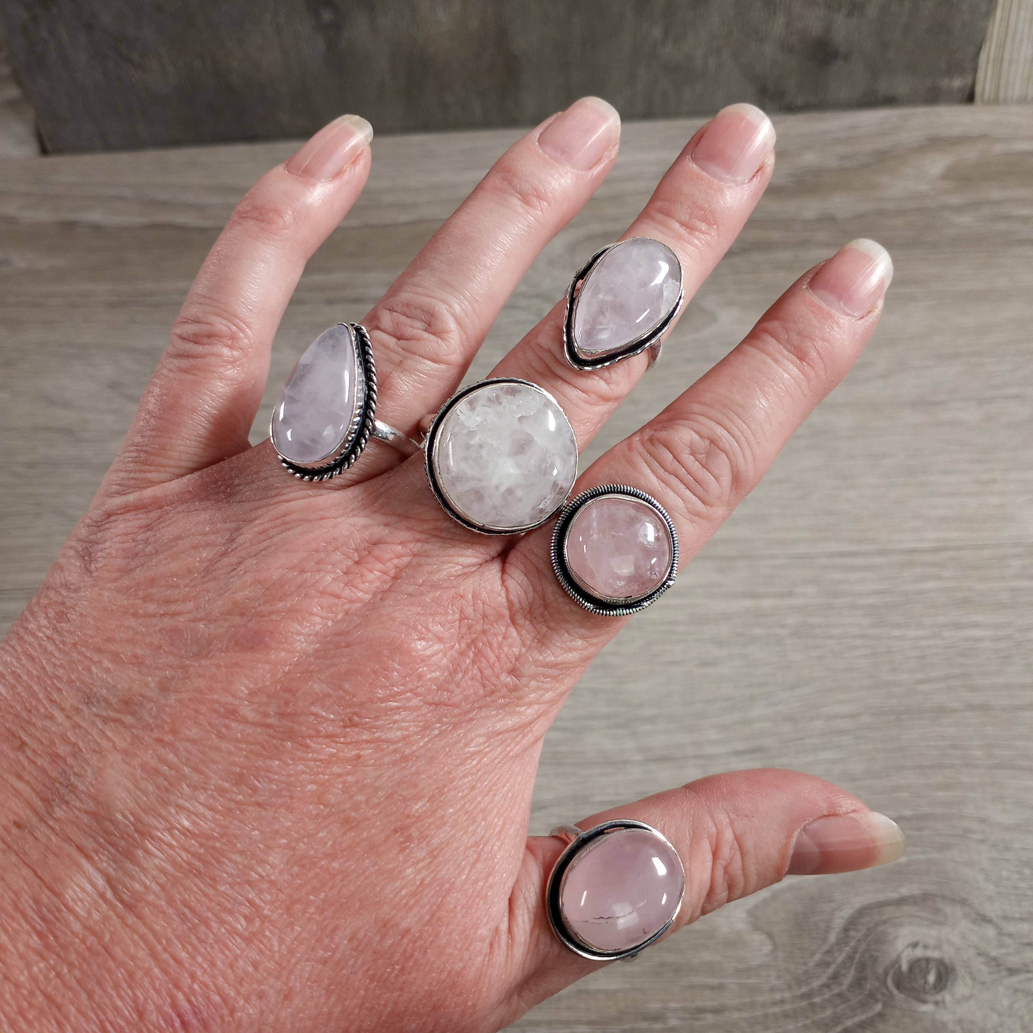 Keystone Crystals - Wholesale Cocktail/Statement Ring - Assorted Gemstone Rings in Pot Metal – Mixed Sizes12