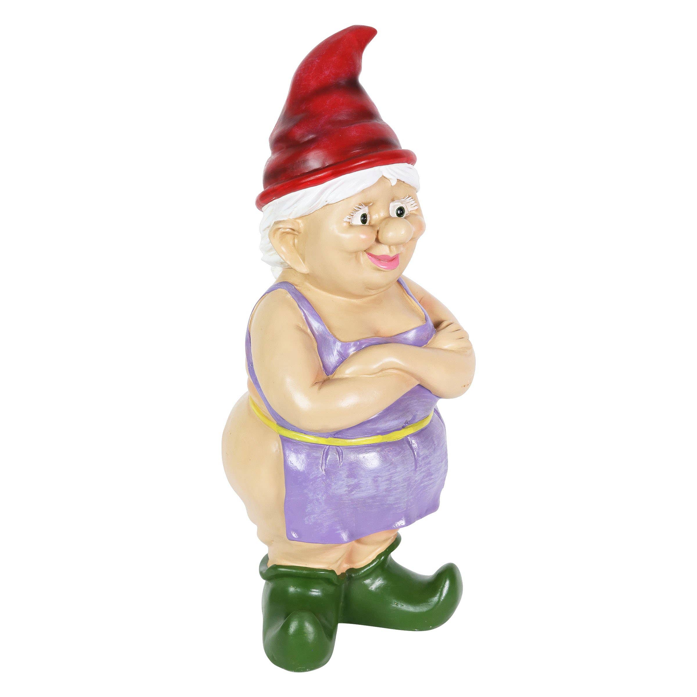 Exhart - Vente Nains de jardin - Statue de gnome nu Betty fesses10