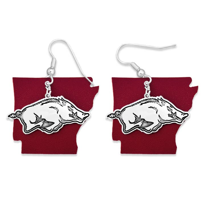 Arkansas Razorbacks Home Team Earrings for wholesale by From The Heart