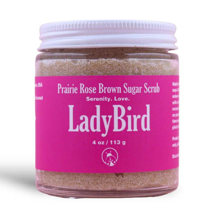 Prairie Rose Brown Sugar Scrub for wholesale by LadyBird Essentials