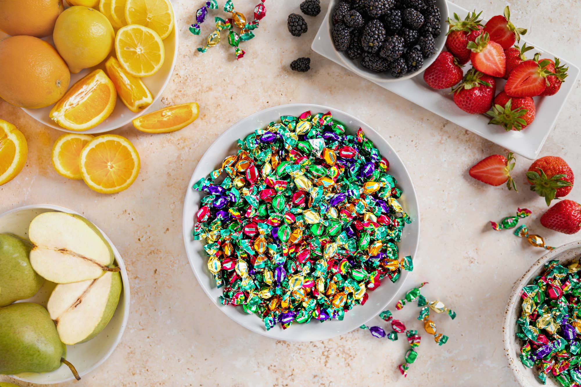 CHIPURNOI Confectionery – wholesale Boiled sweets – GLITTERATI Fruit & Berry, 2.3 oz. - Mini Hard Candies2