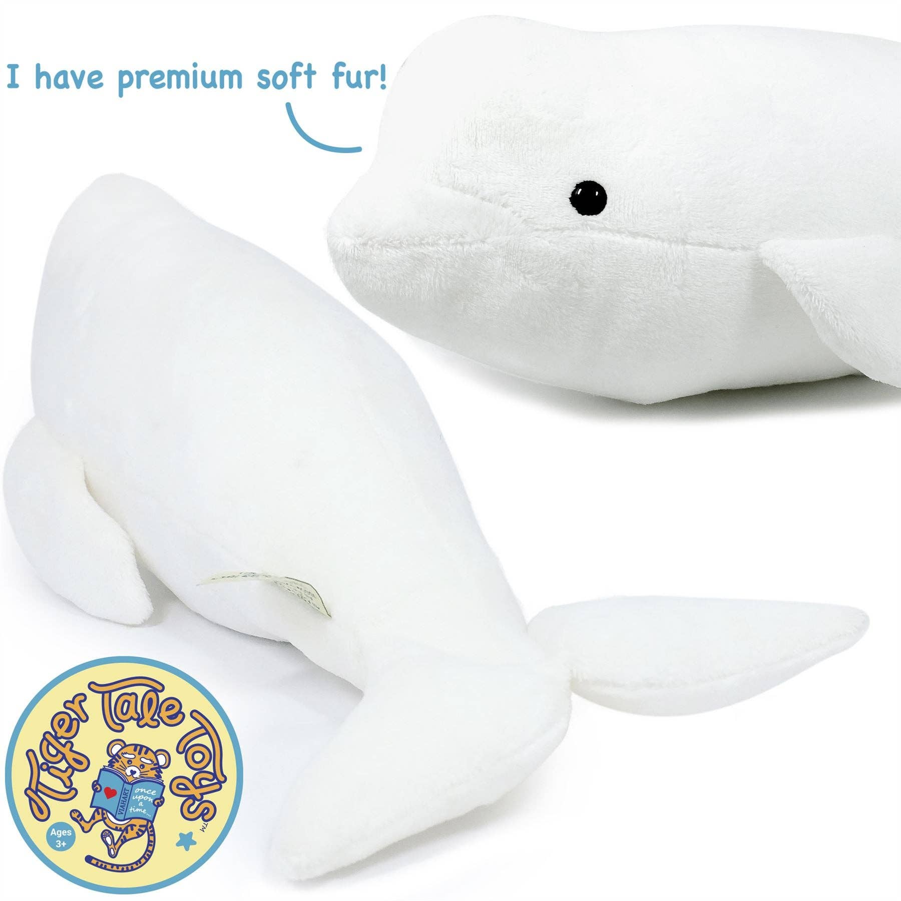 VIAHART Toy Co. - Wholesale Stuffed/Plush Toy - Kids & Baby - Billiam The Beluga | 15 Inch Stuffed Animal Plush4