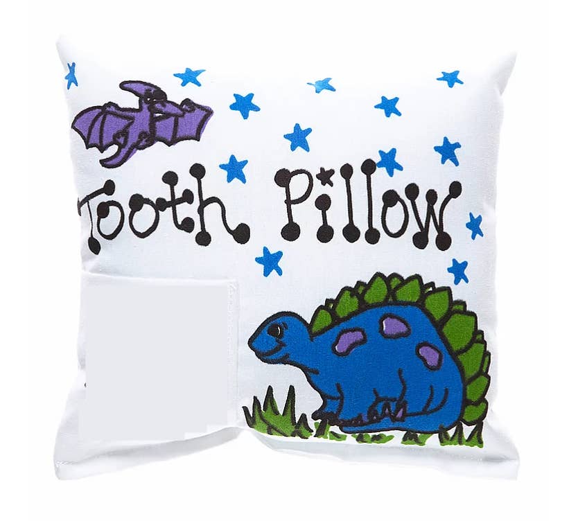 Bunnies and Bows - Vente Coussin pour la petite souris – enfant - Oreiller Dent Dinosaure Bleu pour Garçon