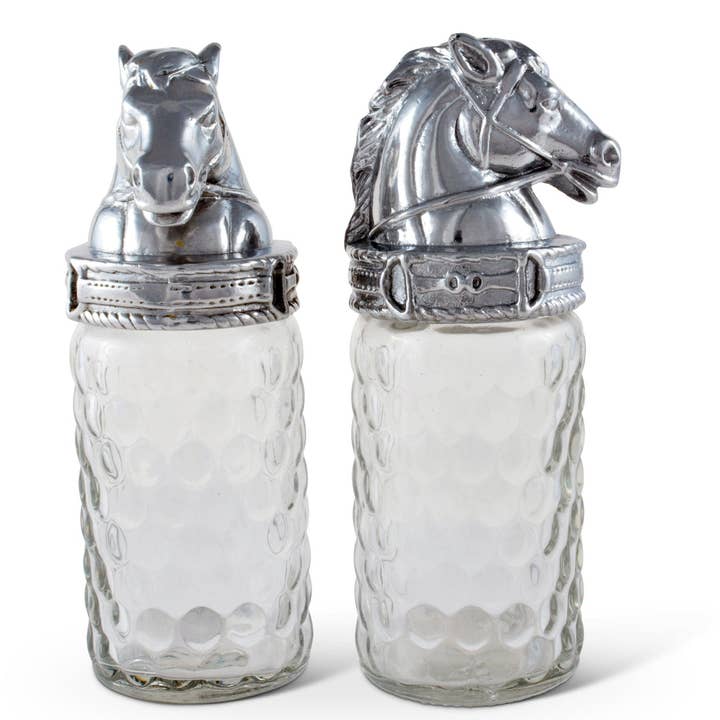 Arthur Court - Wholesale Salt & Pepper Shaker Set - Horse Salt and Pepper Set1