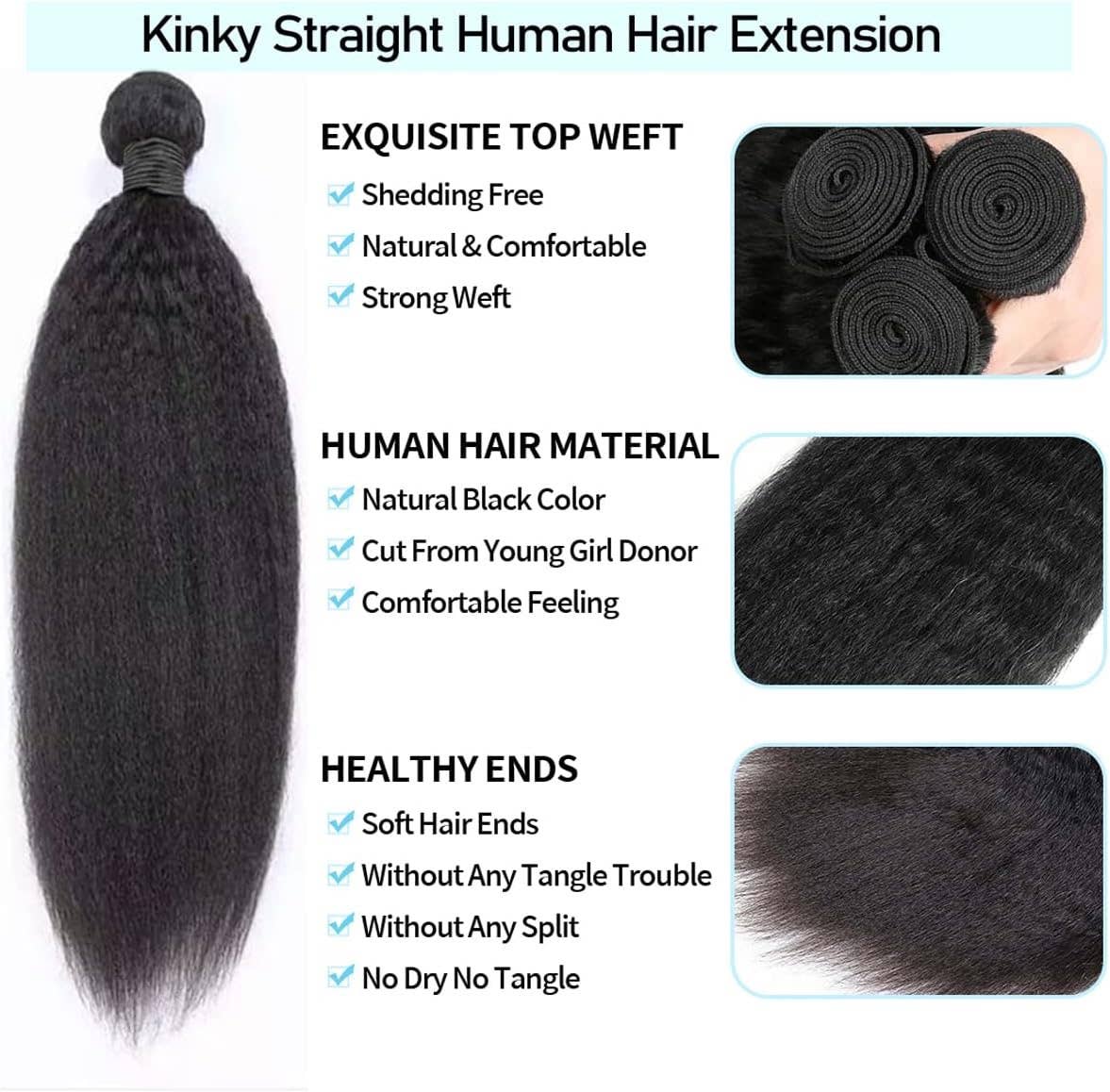 Hair Konection Corporation - Wholesale Hair Extensions - Afro Kinky Straight Bundles4