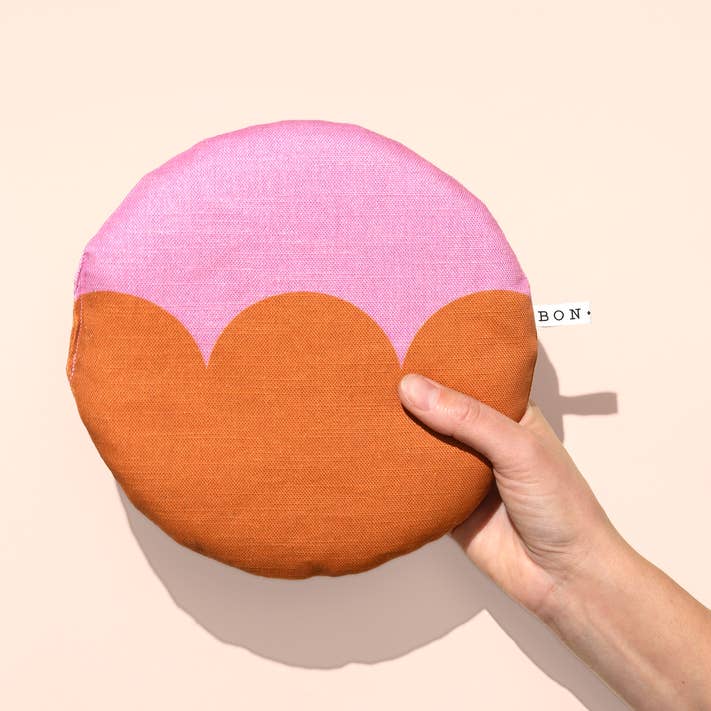 Jakobsmuschel-Weizenkissen - Lavendel für den Großhandel von bon lux