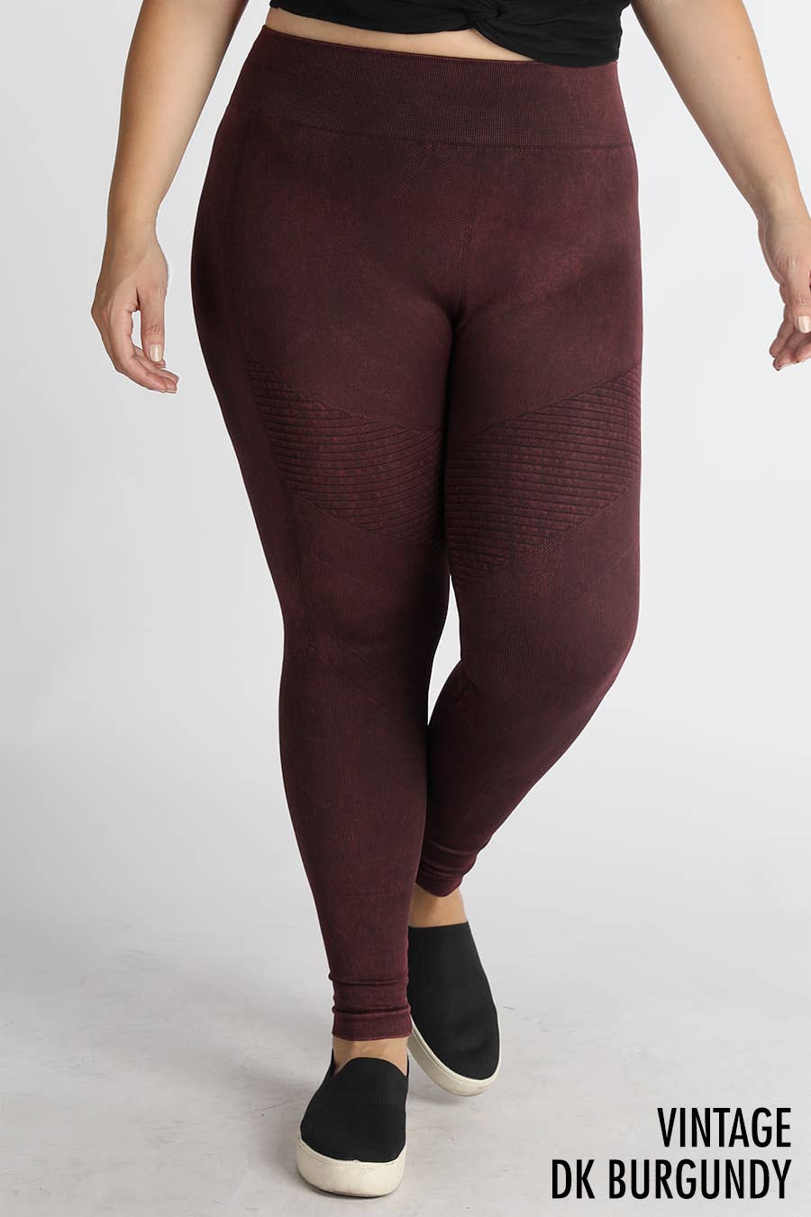 NIKIBIKI - Venta al por mayor Leggings deportivos/cómodos - Mujer - NB7409XL - Tallas Grandes Vintage Moto Jeggings5