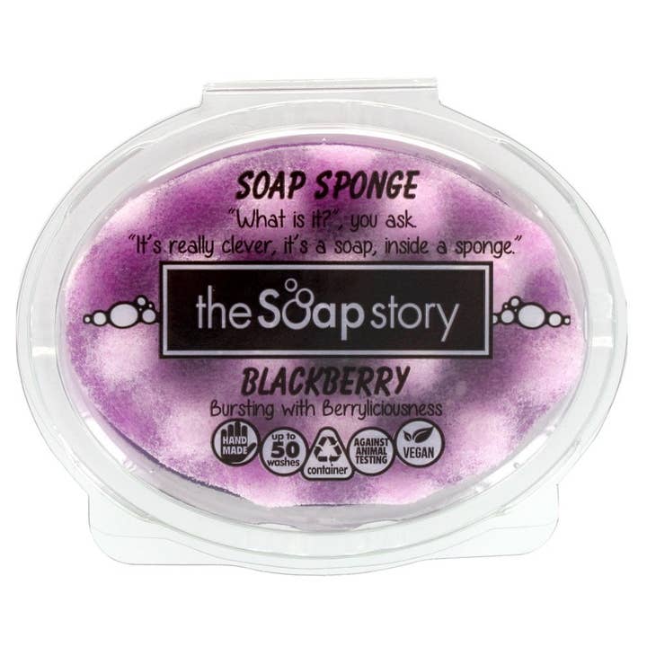 The Soap Story - Wholesale Bath pouf/sponge - Blackberry Soap Sponge4