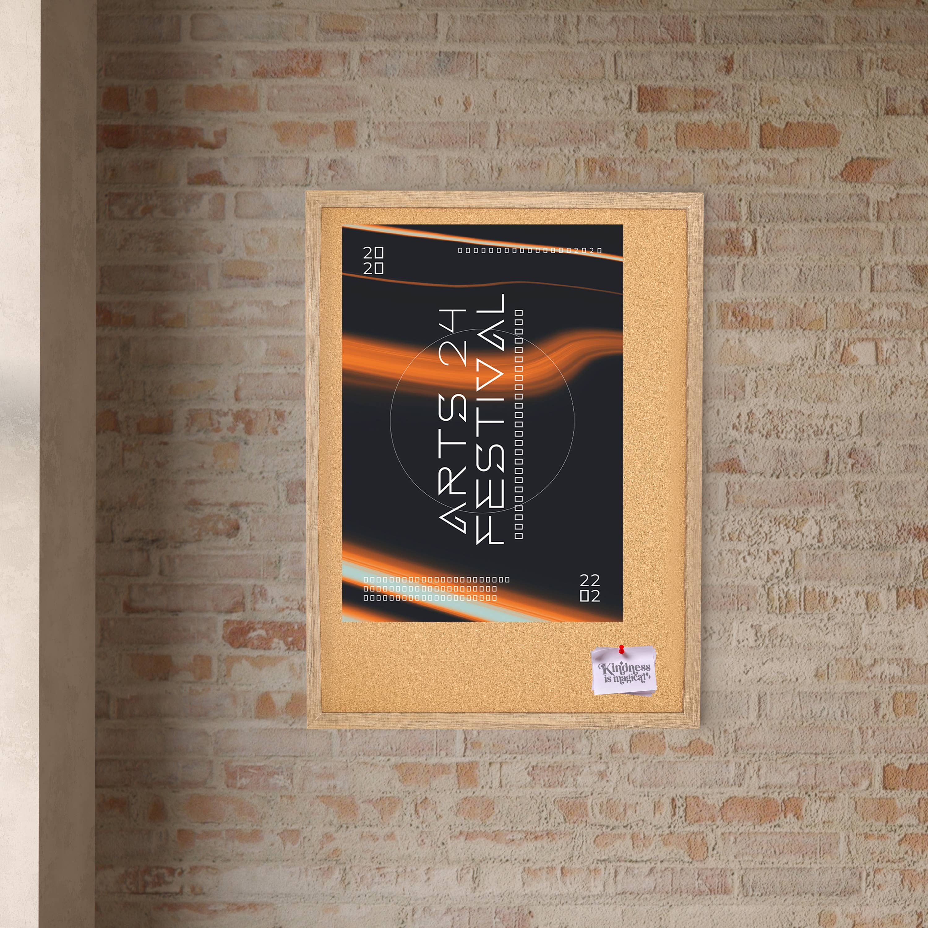 Sunnydaze Decor - Vente Tableaux d'affichage - Tableau d'affichage en liège avec cadre en MDF et 6 punaises0