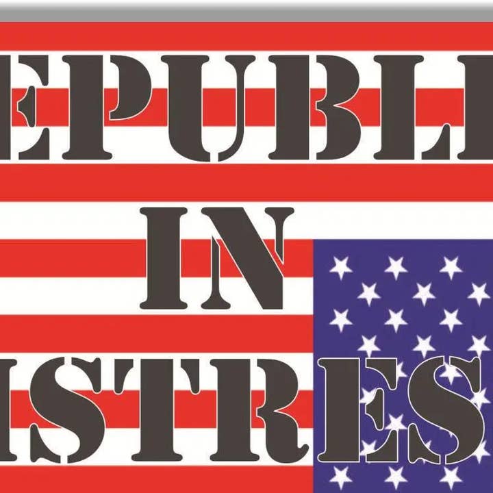 Humper Bumper - Wholesale Sticker - Republic In Distress (upside down American flag) - Anti-Trump Bumper Sticker, Car Magnet