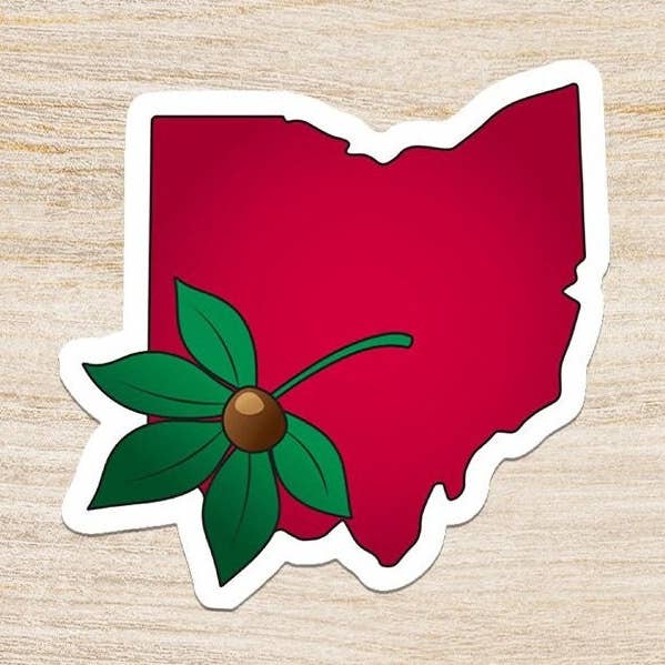 Sticker met Buckeye Leaf voor wholesale door DoubleTake Designs