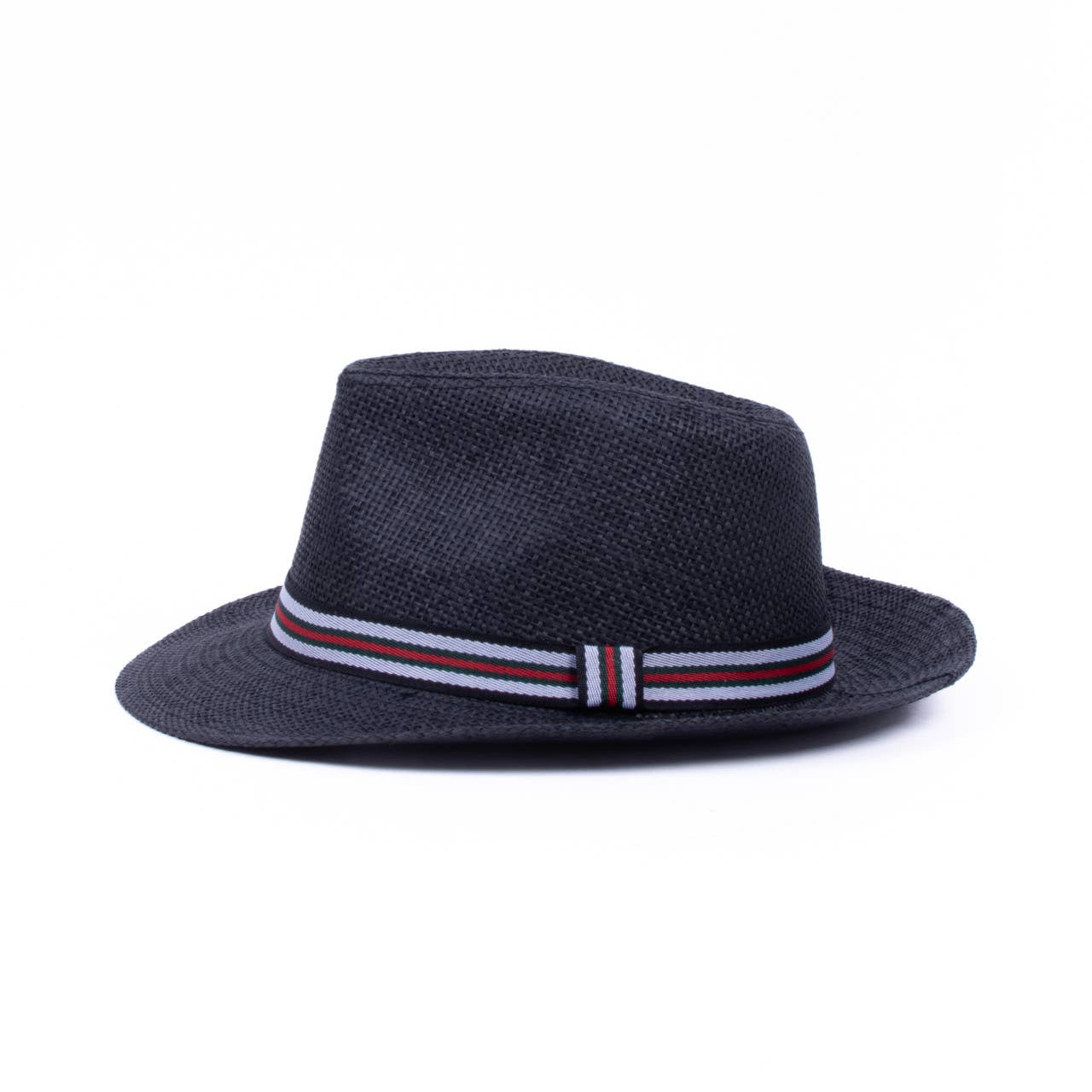 Selini New York - Wholesale Fedora - Men's - Men's Tri-Color Banded Wide Brim Fashion Fedora Hat-FSS171281