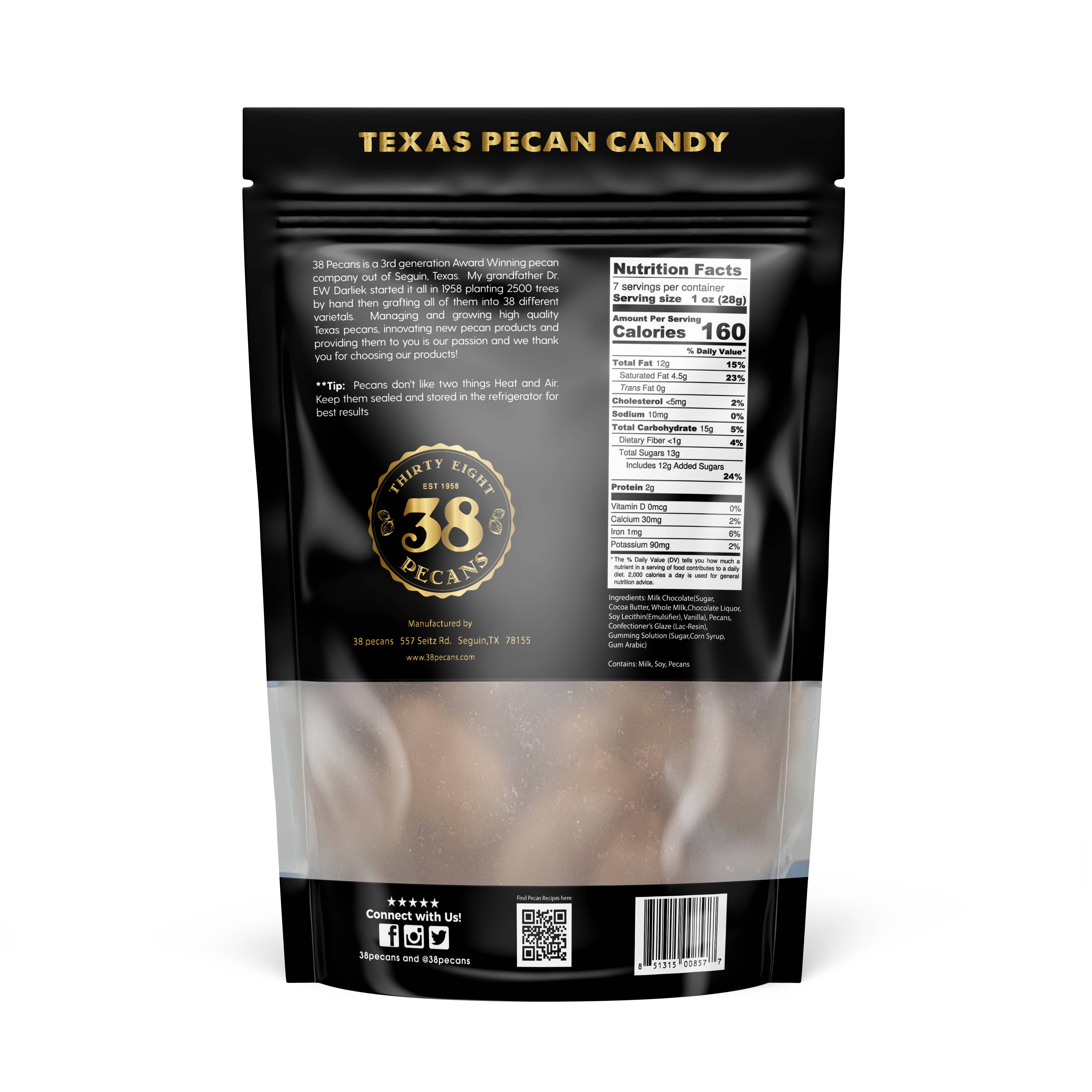 38 Pecans - Vendita all'ingrosso Dolci ricoperti di cioccolato - Cioccolato al latte6