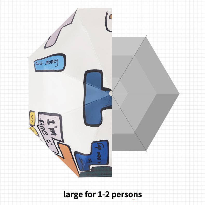 Funkyrel® Atzbranding Limited - Wholesale Umbrella - Women's - Tetris Pattern Folding Travel Umbrella for Sun and Rain4