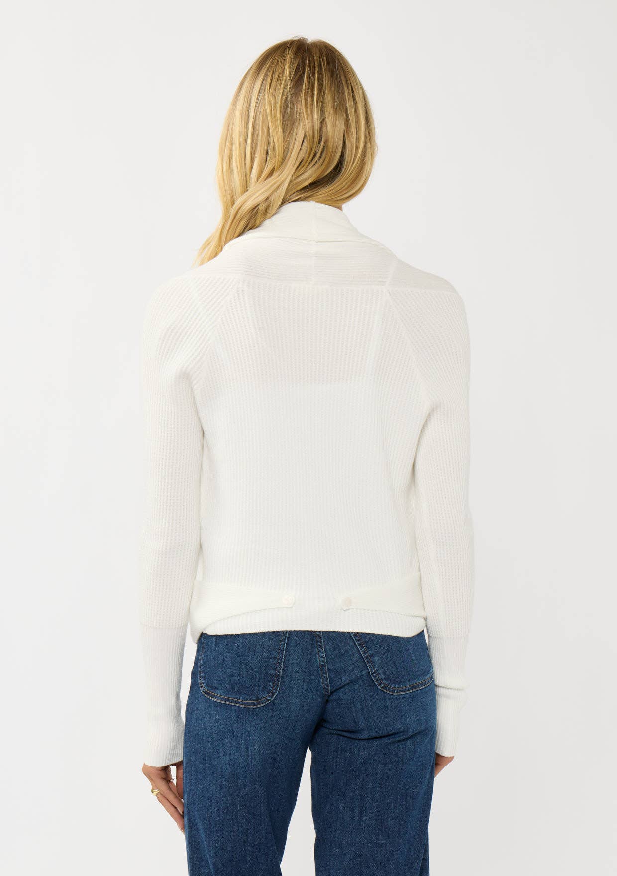 Lovestitch - Wholesale Cardigan - Women's - Waffle Knit Long Sleeve Tie Front Cardigan57