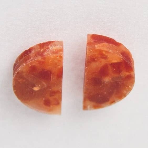 Corian Halbkreis Vertikal Ohrringe für den Großhandel von dconstruct