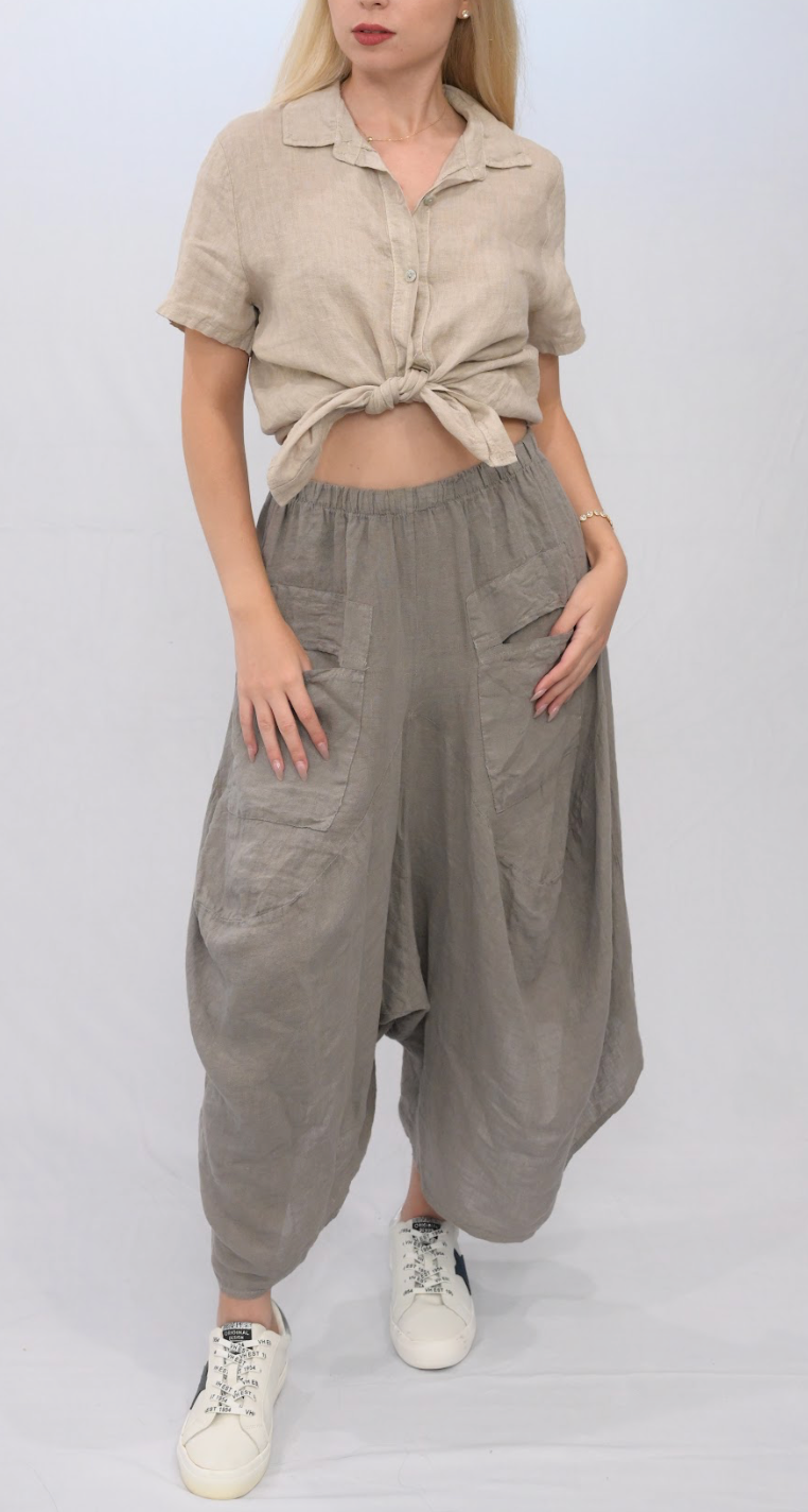 Merci Marie - Wholesale Pants - Women's - Linen Parachute Pants10