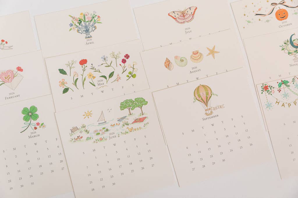 Karen Adams Designs – Großhandel Kalender – Nachfüllpackung für klassischen Tischkalender 20263