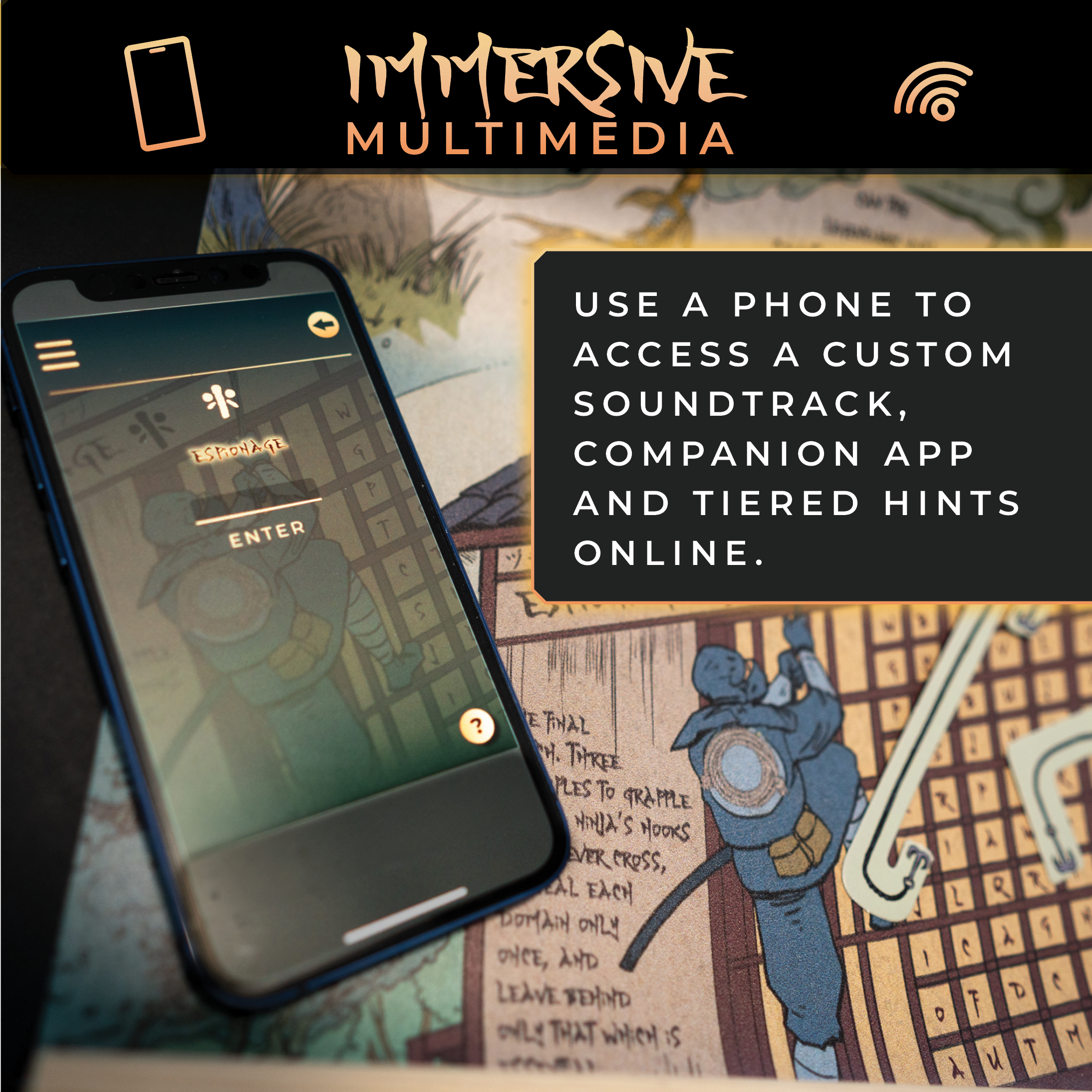 Escape Mail - Wholesale Board Game - Shinobi: The Ninja Scroll - Immersive Puzzle Adventure Game4