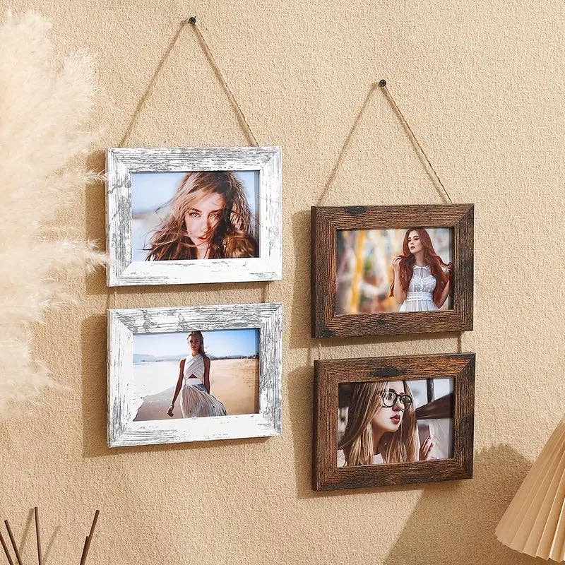 Huis Van Merken - Wholesale Picture Frame - Rustic Wood Photo Frame 4x6 - Vintage Wall Decor Art3