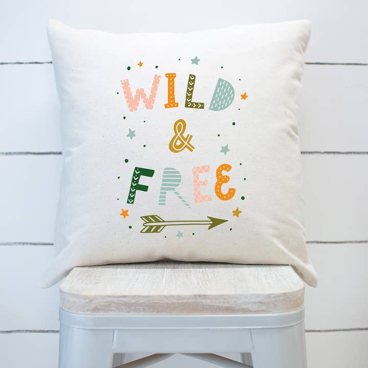 Wild and Free Boho Kinderzimmer Kinderzimmer Kissenbezug für den Großhandel von Rising Tide Vintage