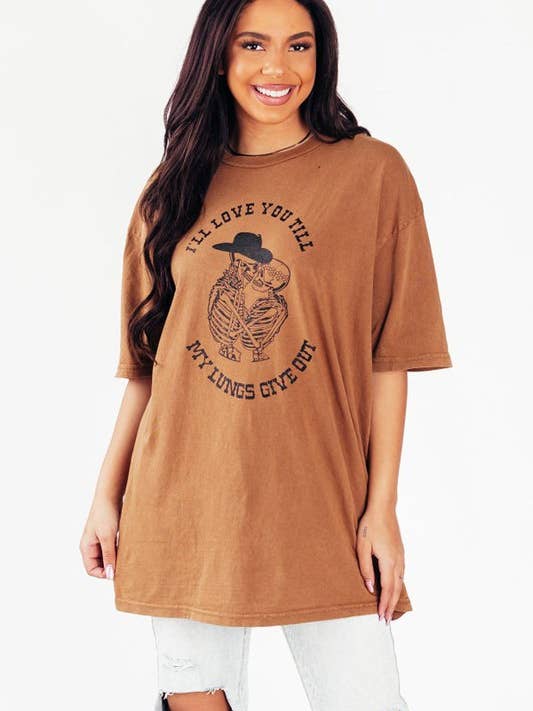 Nellie Mae Wholesale - Wholesale Screen Printed T-Shirt - Women's - I'll Love You Till Tee2