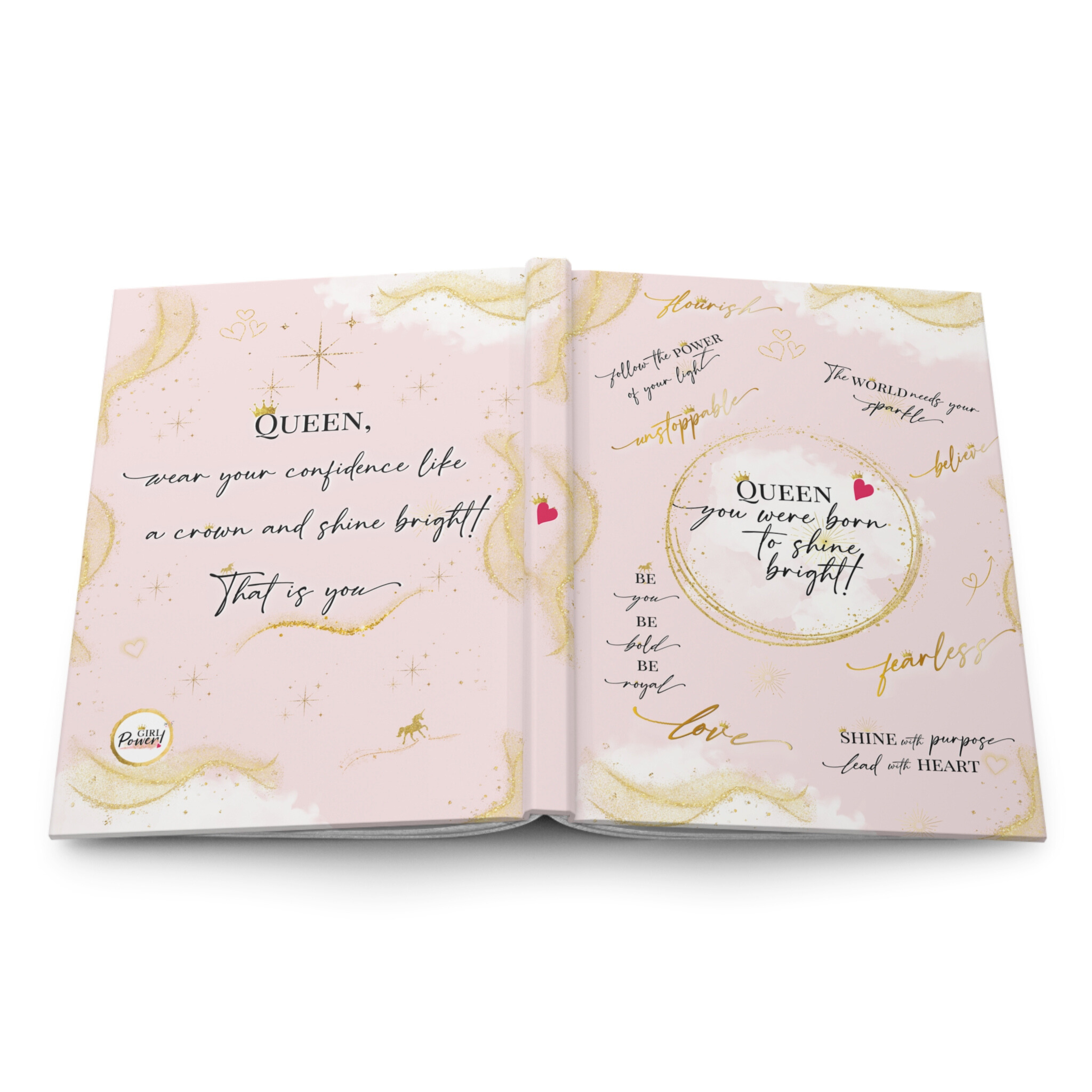 Girl Power 24/7 – Engroshandel Dagbog – Dronning – Du blev født til at stråle! Hardcover Journal3