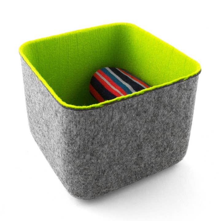 felt·like·it!™ 5x5 storage bins for wholesale by Three by Three Seattle