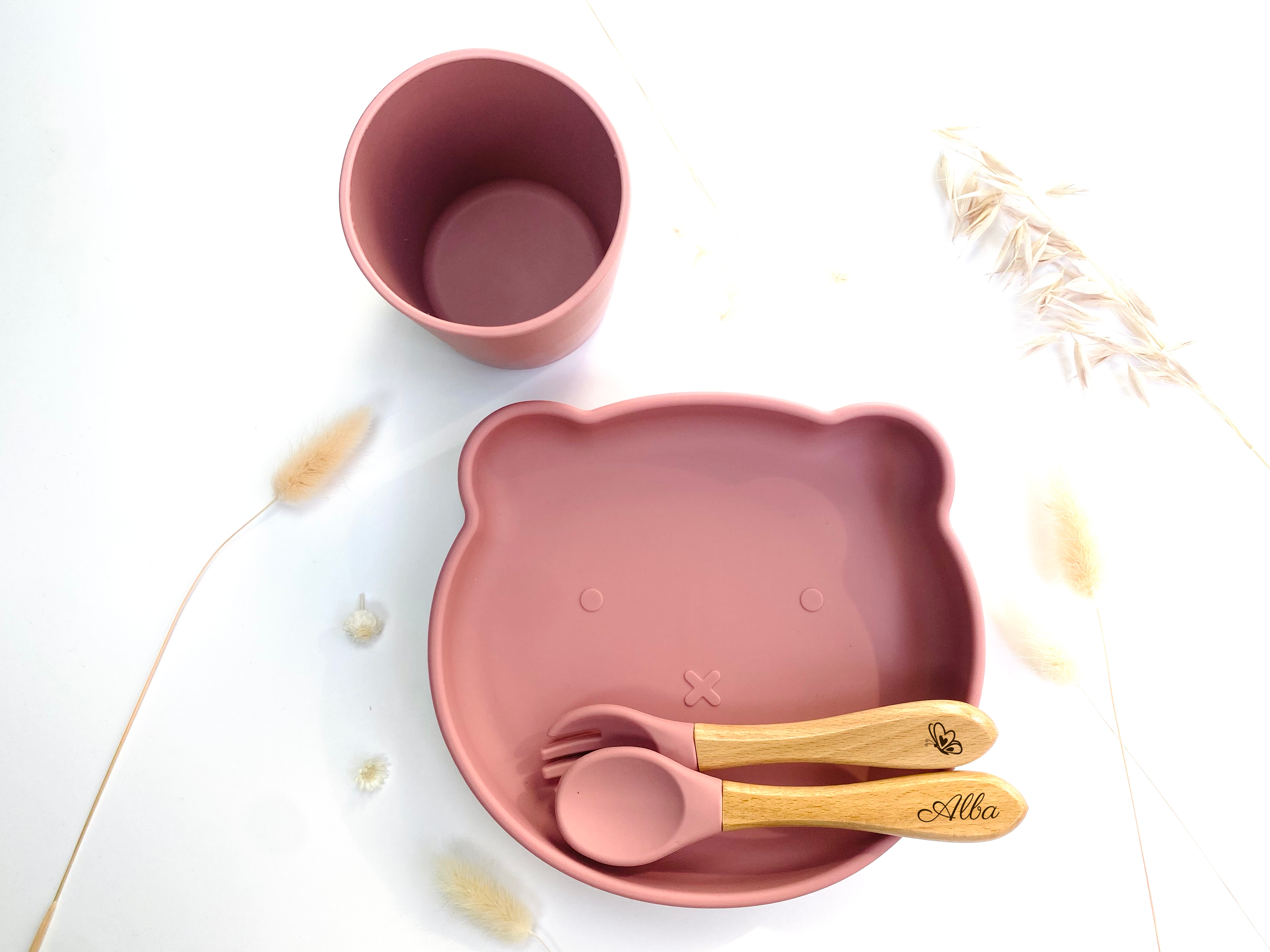 Les Petits Citrons - Wholesale Dinnerware Set - Kids & Baby - Dinner set + cutlery + glass in the shape of a bear2