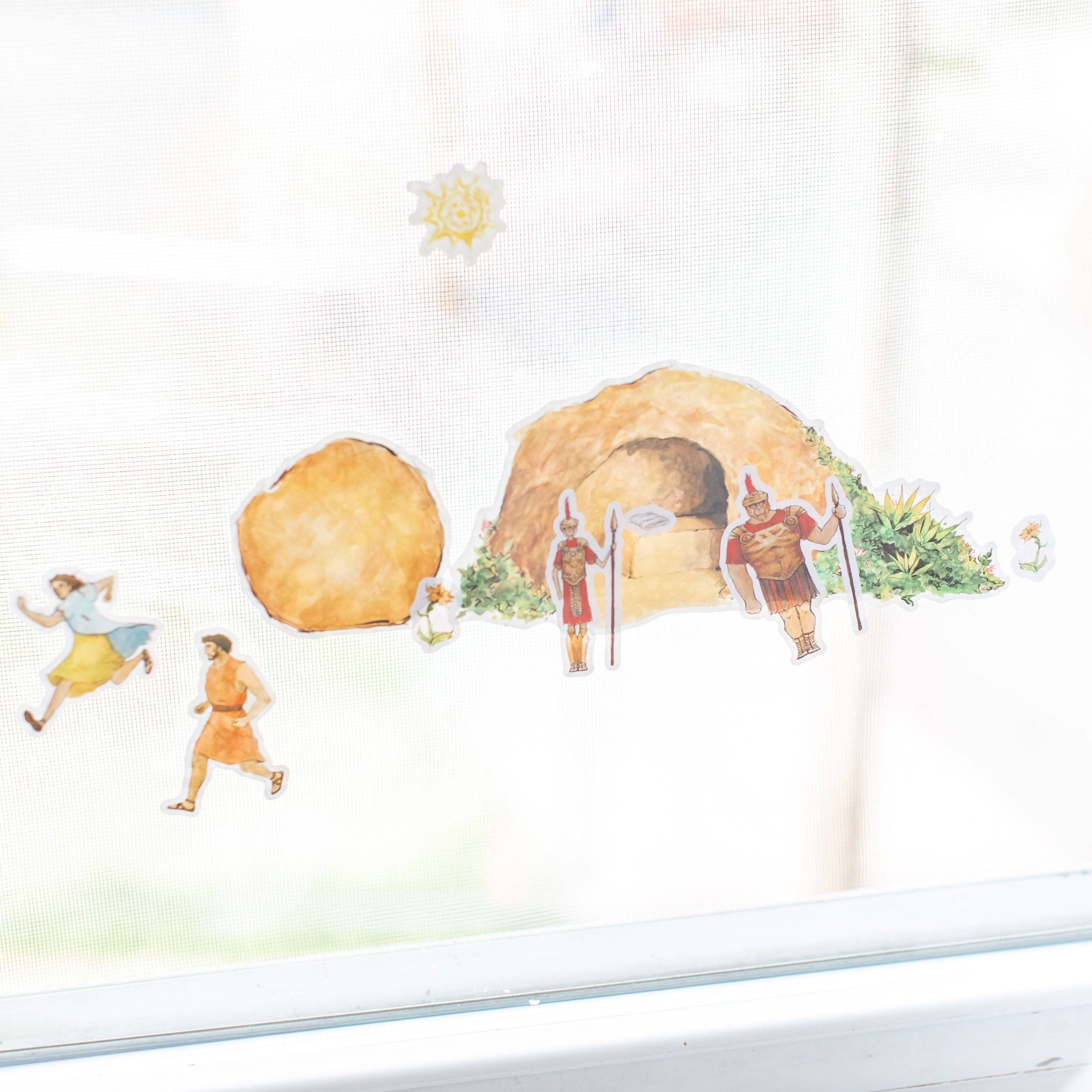 Sock Religious – wholesale Wall decor – Kids & Baby – Empty Tomb Cling Set5