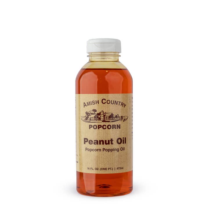 16oz. Bottle of Peanut Oil for wholesale by Amish Country Popcorn