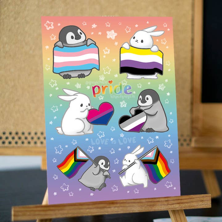 Planche d'autocollants Fierté pour la vente par Greyschale