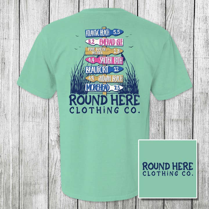 'Round Here Clothing Crystal Coast for wholesale by The Old North State