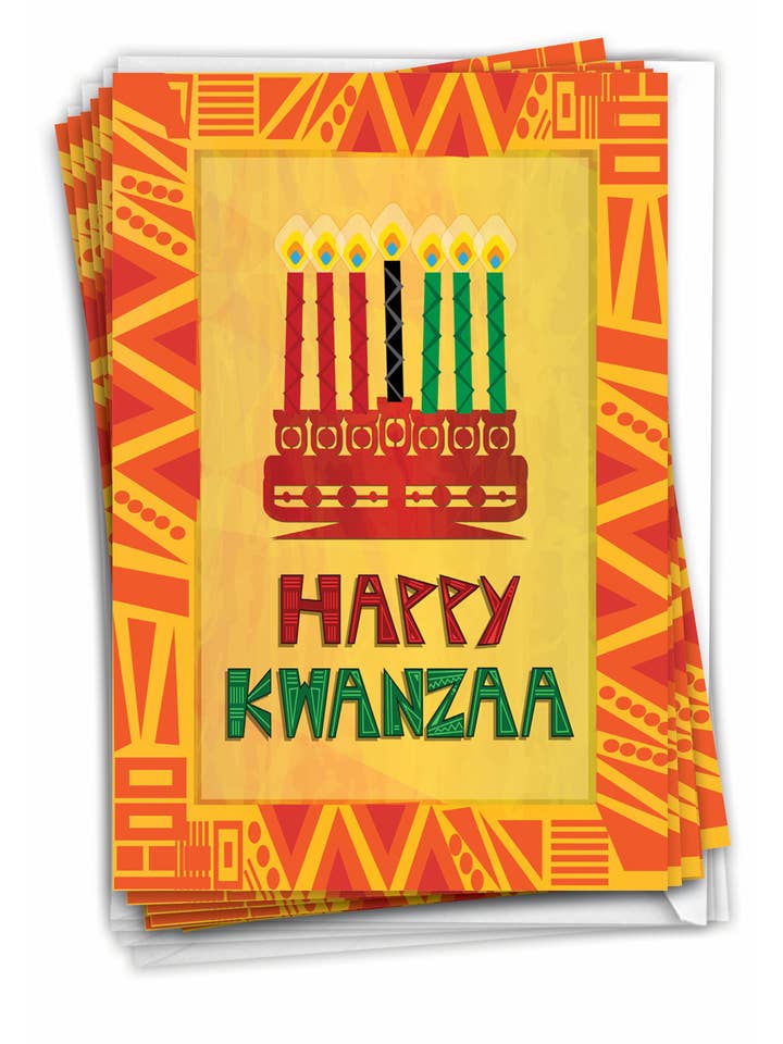 Boîte de 12 cartes Kwanzaa - Unité et paix pour la vente par NobleWorks