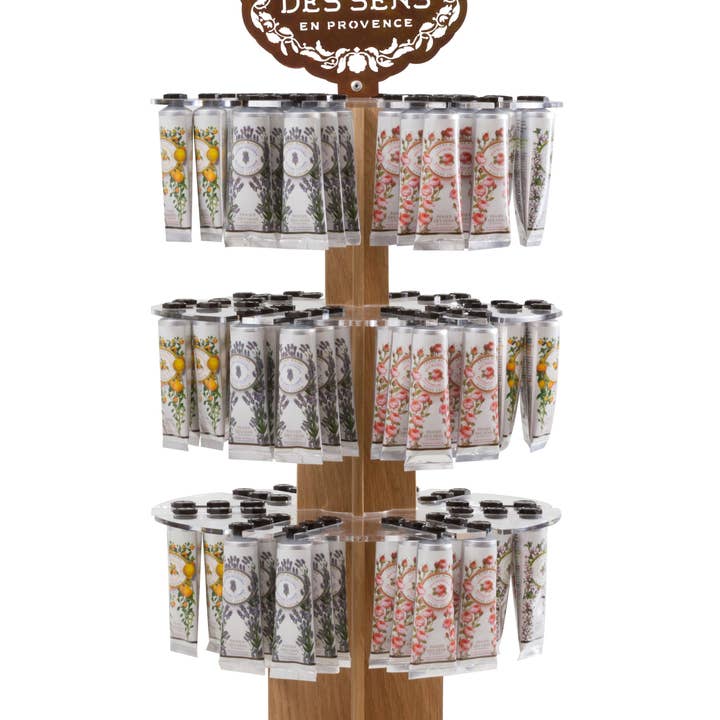 Panier Des Sens – wholesale Hand cream/lotion – Hand creams with rotating display 30 ml - SOLD EMPTY