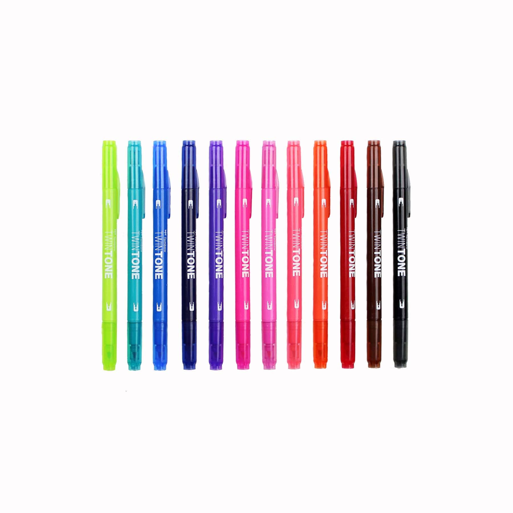 Tombow - Wholesale Marker - TwinTone Marker Set: Bright - 12-Pack3