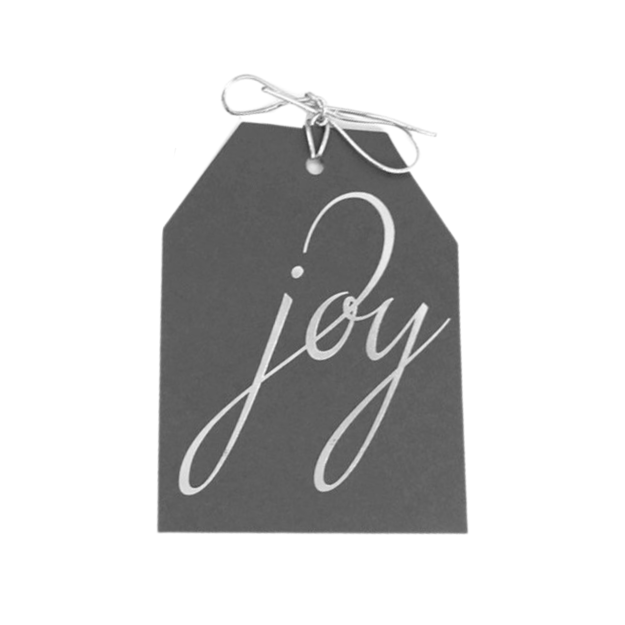 WowWordZ - Wholesale Gift Tag - Joy Gift Tags – Silver Foil, Large 4x5.5, Set of 103
