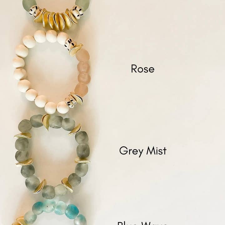 Seaglass Bracelets - Hali for wholesale by Waves and Stone