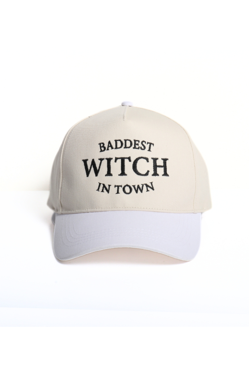 David And Young - Wholesale Trucker Hat - Women's - HALLOWEEN BADDEST WITCH IN TOWN Embroidery Two Tone Hat2