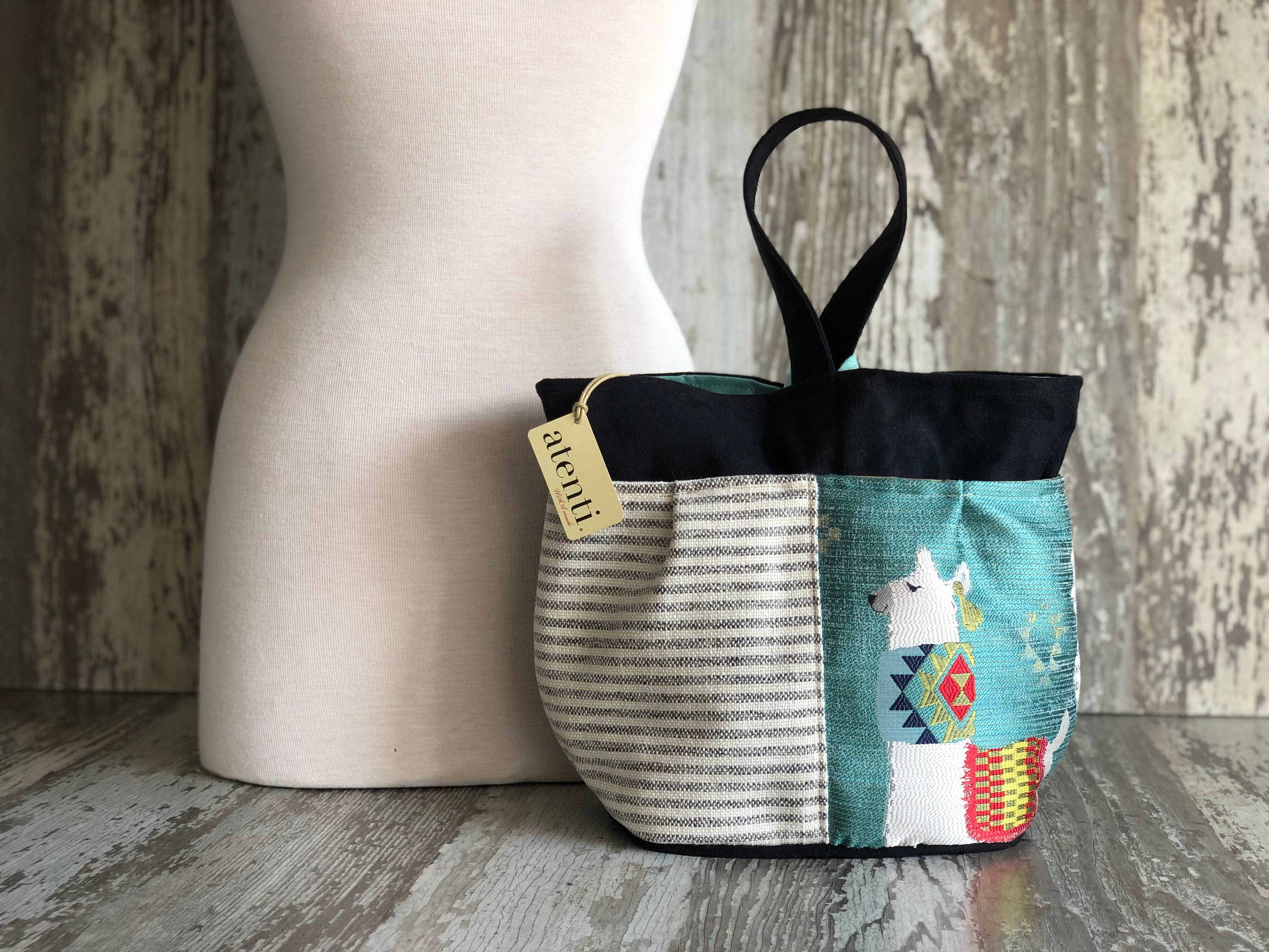 Mamallama Tall Caddy Knitting/Crochet Organizer, Project Bag for wholesale on Faire