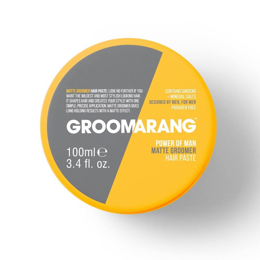 My Wholesale Warehouse – wholesale Hair styling gel/mousse – Groomarang Power of Man 'Matte Groomer' Hair Paste 100ml3