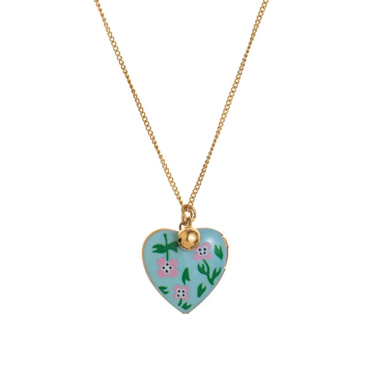 ACCITY - Wholesale Pendant/Charm Necklace - Heart Locket Oval Photo Necklace Gold Plated_CWMM39196
