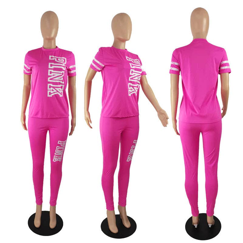 MB Fashion Wholesale - Vente Ensemble haut et pantalon (PAS d'intérieur) - Femme - Lot de 2 t-shirts et pantalons de jogging MB FASHON 3597R13